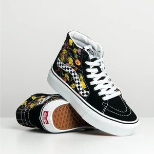 Vans Sk8-Hi Poppy Checkered Black Platform 2.0 Shoes
